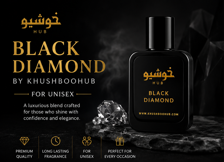 Black Diamond – Luxury Unisex Perfume for Men & Women & Free Tester