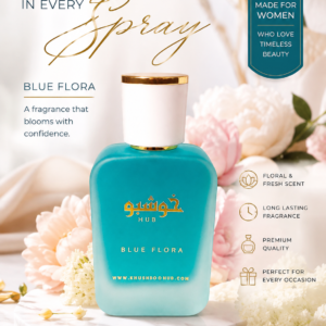 Blue Flora – Elegant Floral Perfume for Women & Free Tester